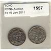Image 1 : Nfld 1890 & 1896 10¢.  Lot of 2 coins both VF to EF with light lustre.  Should be viewed.
