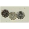 Image 1 : Nfld 1917c, 1940 & 1941c 10¢.  Lot of 3 coins all AU or better.
