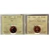 Image 1 : 1964 1¢ PL66UHC & 1997 SP67.  Lot of 2 ICCS graded coins.