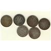 Image 1 : Nfld 1865 20¢, 1870, 1872H, 1873, 1876H & 1880.  Lot of 6 coins all F+ or better.  Should be viewed.