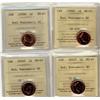 Image 1 : 1998W 1¢, 2000W, 2001P & 2006P ICCS MS67 Numismatic BU.  Lot of 4 coins.