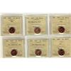 Image 1 : 2007 1¢, 2007 Non Magnetic, 2008, 2009, 2009 Non Magnetic & 2010 Non Magnetic ICCS MS67RD.  Lot of 6