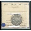 Image 1 : Nfld 1872H 20¢ ICCS EF40.