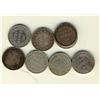 Image 1 : Nfld 1873 20¢, 1881(2), 1882H(2), 1885 & 1888(2)  Lot of 9 coins, Fine or better.