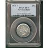 Image 1 : Nfld 1876H 20¢ PCGS XF45.Light lustre.