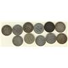Image 1 : Nfld 1881 20¢, 1885, 1888, 1890, 1894 Obv 1, Obv 2, 1896 Lg, Sml, 1899 Hook, Large & 1900.  Lot of 1