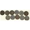 Image 1 : Nfld 1881 20¢, 1885, 1888, 1890, 1894 Obv 1, Obv 2, 1896 Lg, Sml, 1899 Hook, Large & 1900.  Lot of 1