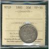 Image 1 : Nfld 1881 20¢ ICCS VF30.