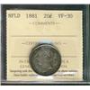 Image 1 : Nfld 1881 20¢ ICCS VF30.