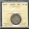 Image 1 : Nfld 1882H 20¢ ICCS VF30.