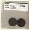 Image 1 : 1885 5¢ Sm5/5 & Sm 5.  Lot of 2 coins VF to VF+.