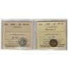 Image 1 : 1892 5¢ Obv 2 & 1894 ICCS EF45.  Lot of 2 coins.