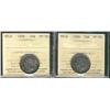 Image 1 : Nfld 1896 20¢ & 1900 ICCS VF30.  Lot of 2 coins.