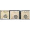 Image 1 : Nfld 1890 20¢, 1904H VF20 & 1919c EF40.  Lot of 3 ICCS coins.