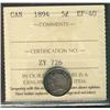Image 1 : 1894 5¢ ICCS EF40.