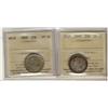 Image 1 : Nfld 1890 & 1900 20¢ ICCS VF30.  Lot of 2 coins.