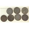 Image 1 : Nfld 1894(2), 1899 Hook, 1899 Lg(2) & 1900(2) 20¢.  Lot of 7 coins all VF or better.