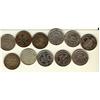 Image 1 : Nfld 1904H 20¢.  Lot of 11 coins Good to Fine to VF. Should be viewed.