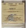 Image 1 : 1902H 5¢ Lg H ICCS MS65.  In old holders.