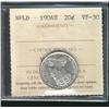 Image 1 : Nfld 1904H 20¢ ICCS VF30.