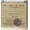 Image 1 : 1915 5¢ ICCS AU58.