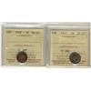 Image 1 : 1917 & 1918 5¢ ICCS MS63.  Lot of 2 coins both attractive and lustrous.
