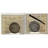 Image 1 : Nfld 1870 & 1874 50¢ ICCS VF20.  Lot of 2 coins.  The 1870 is mis-attributed LCW.