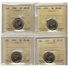 Image 1 : 1923 5¢, 1924, 1927 & 1930 ICCS MS60.  Lot of 4 coins.