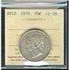 Image 1 : Nfld 1870 50¢ ICCS VF30.