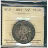 Image 1 : Nfld 1873 50¢ ICCS VF20.