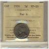 Image 1 : 1926 5¢ Far 6 ICCS VF20.