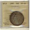 Image 1 : Nfld 1880 50¢ ICCS VF20.  Key issue.