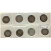 Image 1 : Nfld 1885(5) & 1888(3) 50¢.  Lot of 8 coins all VG to Fine.  Should be viewed.