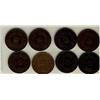 Image 1 : Nfld 1890(3) 1¢, 1894(3), 1896 & 1904.  Lot of 8 coins all VF+ to EF.  Should be viewed.