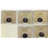 Image 1 : 1956 PL65 5¢, 1969, 1971 & 1972 ICCS PL66 Heavy Cameo, along with 1977 Dbl Die ICCS MS66 NBU.  Lot o