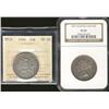 Image 1 : Nfld 1899 50¢ NGC VF35 & 1900 ICCS VF30.  Lot of 2 coins.
