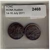 Image 1 : 1870 10¢ Wide and Narrow 0.  Lot of 2 coins VF/EF in grades.