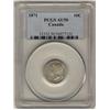 Image 1 : 1871 10¢ PCGS AU50.