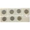 Image 1 : Nfld 1907 50¢, 1908, 1909, 1911, 1917c, 1918c & 1919c.  Lot of 7 coins all Lustrous VF+ to AU.  Shou