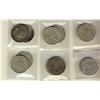 Image 1 : Nfld 1907(2) 50¢, 1908(2), 1909(3), 1911, 1917c & 1919c.  Lot of 10 coins all Lustrous VF or