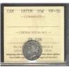 Image 1 : 1871H 10¢ ICCS VF30.