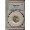 Image 1 : 1871H 10¢ PCGS MS62.