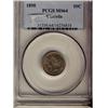 Image 1 : 1898 10¢ PCGS MS64.  Intense brown to green shades.