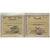 Image 1 : 1930 & 1931 10¢ ICCS MS63.    Lot of 2 coins both in old ICCS holders.