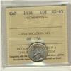Image 1 : 1931 10¢ ICCS MS65.  Sharp eye appeal.