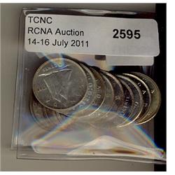 1938(3) 10¢, 1939(2), 1940(2), 1942, 1944, 1946(2), 1952(2), 1953, 1956, 1957 & 1967.  Lot of 17 coi