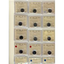 1970 10¢, 1971, 1972, 1973, 1977, 1978, 1989, 1992, 1998W, 2002P, 2003WP, 2005P, 2006P, 2007 & 2008