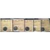 Image 1 : 1992 10¢, 1997, 1999P, 2000 & 2007 St7 ICCS MS66.  Lot of 5 coins.