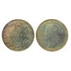 Image 1 : 1874H 25¢ PCGS MS66.  Spectacular  Intense gold to green tones.  Solo highest by both PCGS and ICCS 