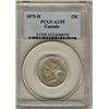 Image 1 : 1875H 25¢ PCGS AU55.  Key issue with nice lustre.  A white example.  Rare date.
